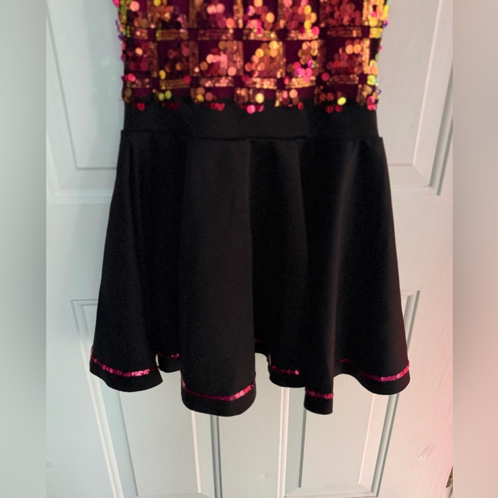 WEISSMAN Dance Costume, Women’s Dress Sequin Skater, SIZE Adult Medium - Picture 4 of 12